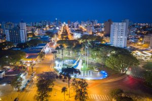 aerial photo of the city of Cascavel Paraná Brazil. Aerial photo of the city of Cascavel Paraná Brazil. Migrant Square.